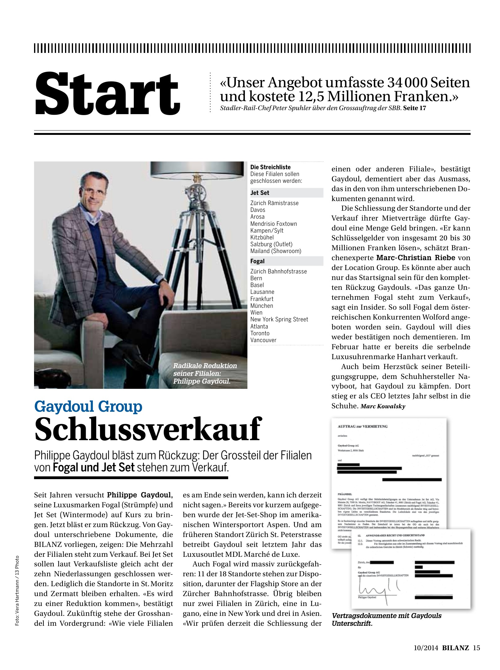 Gaydoul Group Ausverkauf