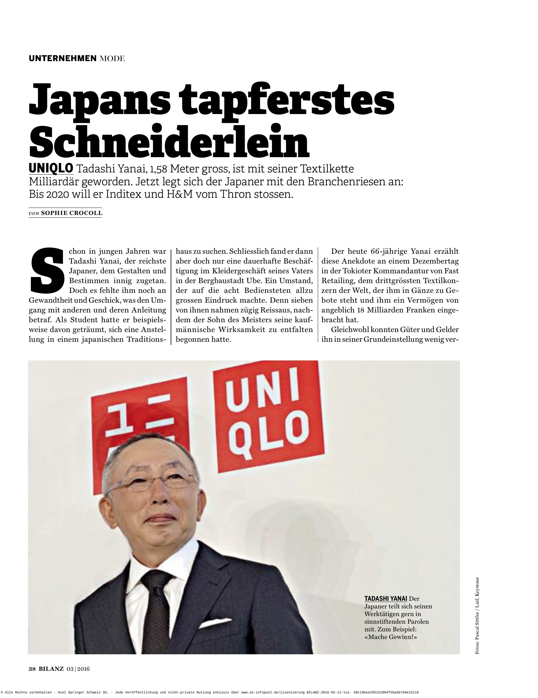 Japans tapferes Schneiderlein